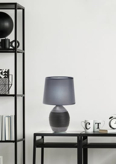 Lampka stołowa czarna ceramiczna Ambon 41-78643 Candellux Lighting