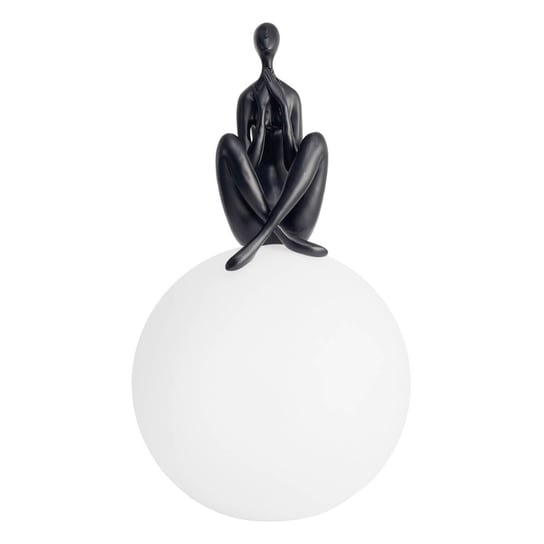 Lampka stołowa do sypialni WOMEN ST-6020-C black Step kulista biała czarna Step Into Design