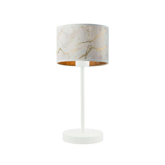 Lampka stołowa z abażurem NICEA MARMUR, biały LYSNE
