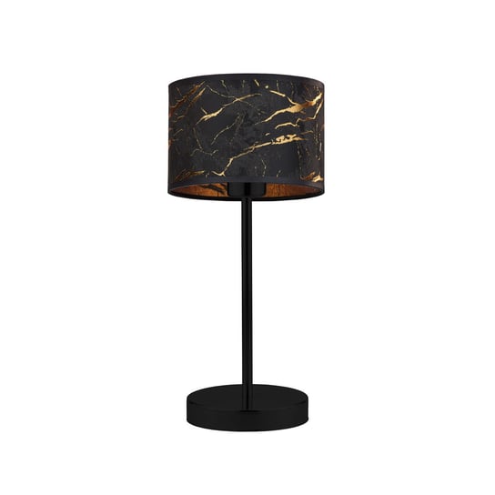 Lampka stołowa z abażurem NICEA MARMUR, czarny LYSNE