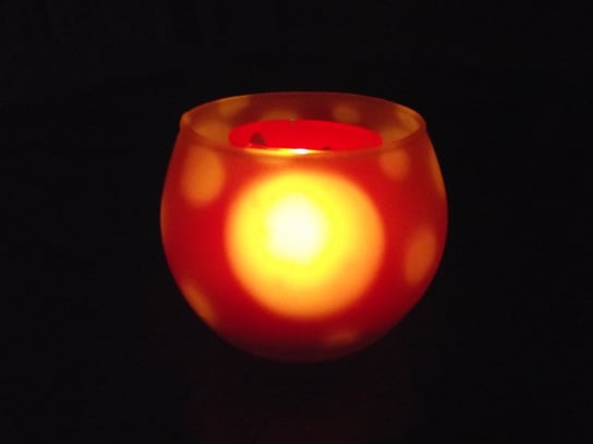 Lampka TEALIGHT podgrzewacz świecznik KÓŁKO różowa Lotmar