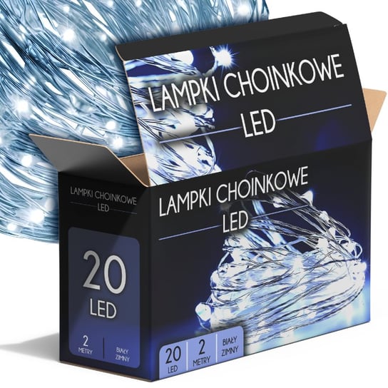 Lampki Choinkowe Druciki Led 20 Zimne Boże Narodzenie Święta Wewnętrzne Inna marka