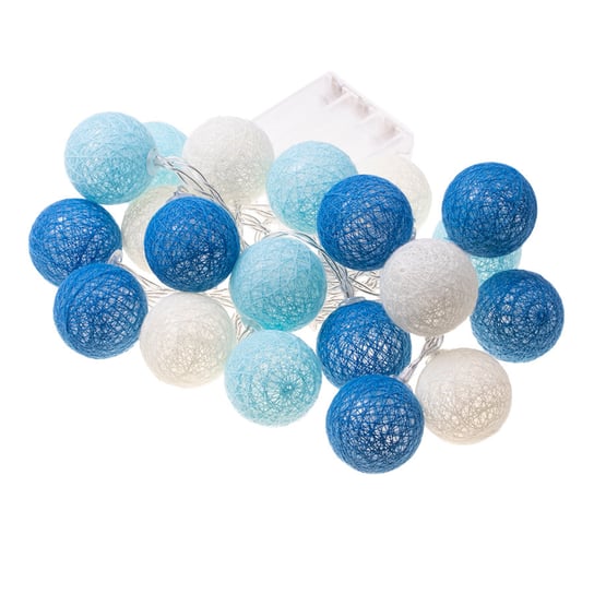 Lampki dekoracyjne LED cotton balls - niebieskie Magboss Sp z o.o. S.K.