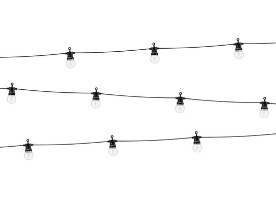 Lampki dekoracyjne LED, czarny, 5 m PartyDeco