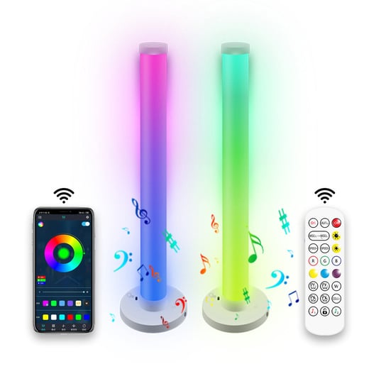 LAMPKI KOLUMNY LED Smart Desk RGB APP BT USB GAME Inna marka