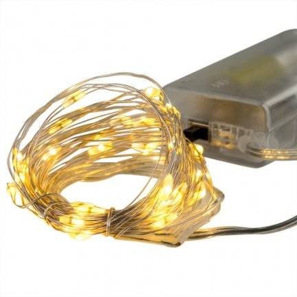 Lampki LED, Ciepłe Białe, 2m., 20 diod PartyDeco