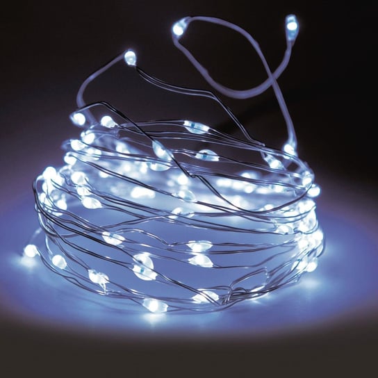 Lampki LED na druciku 20 diody białe zimne Inna marka