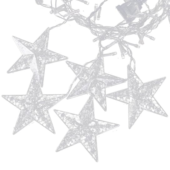 Lampki płatki śniegu gwiazdki świąteczne światełka kurtyna 138LED Inna marka