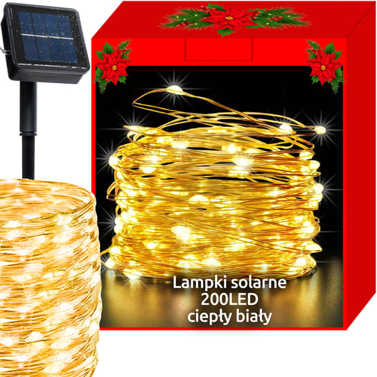 Lampki Solarne Choinkowe 200 LED Wew/Zew Druciki c ISO TRADE Iso Trade