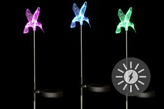 Lampki solarne kolibry, LED 3 szt TwójPasaż