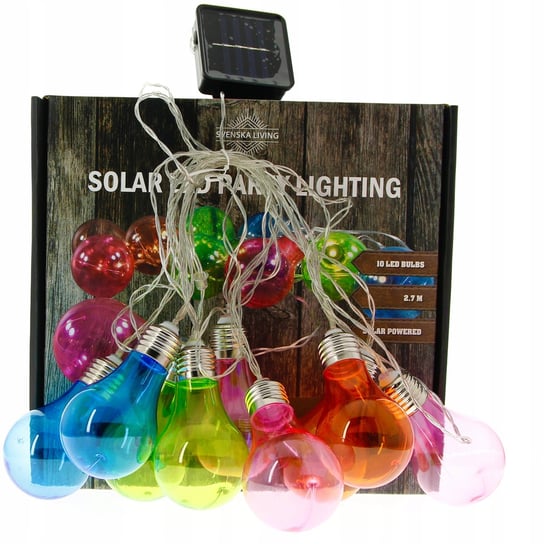 Lampki Solarne LED Zewnętrzne Ogrodowe Łańcuch Sokomedica
