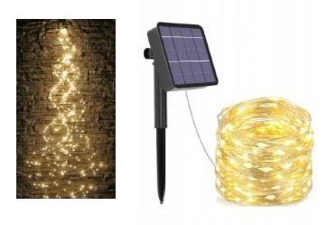 Lampki Solarne Ogrodowe Anielskie Włosy 300 LED Inna marka