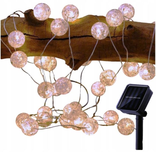 Lampki Solarne Ogrodowe Kulki Drucik Led Girlanda Inna marka
