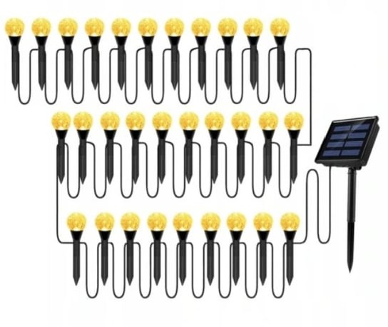 Lampki Solarne Ogrodowe Kulki Wbijane LED Girlanda Inna marka