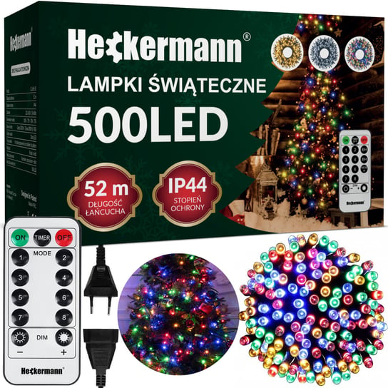 Lampki świąteczne Heckermann CL-LHL-50 500LED Colorful Heckermann