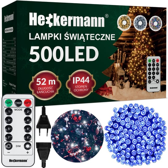 Lampki świąteczne Heckermann CL-LHL-50 500LED Cool  52 metry Heckermann