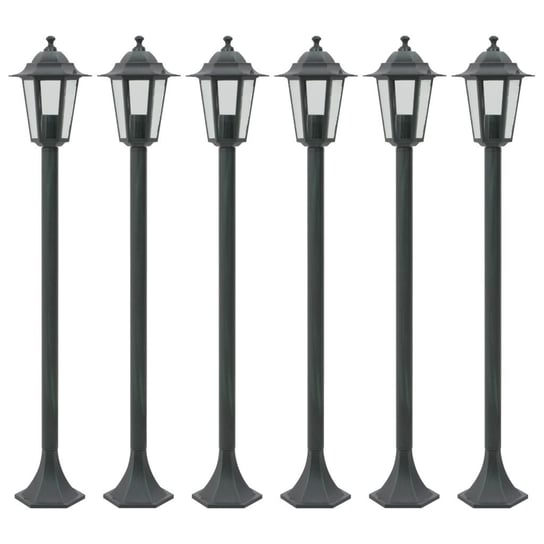 Lampy ogrodowe VIDAXL, czarne, 110 cm, 6 szt. vidaXL