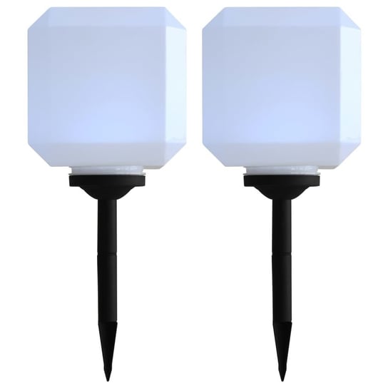 Lampy solarne VIDAXL, białe, 22x20x20 cm, 2 szt. vidaXL