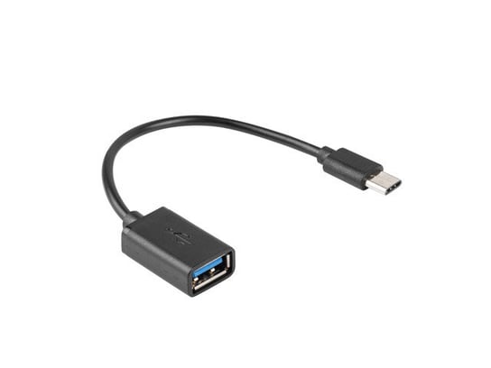 Lanberg, adapter USB 2.0 0.15 m otg Czarny Lanberg