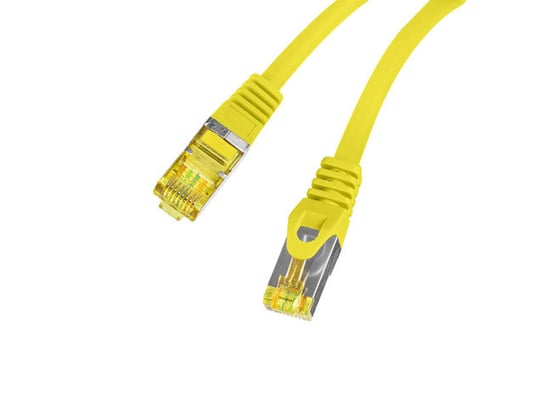 Lanberg, Fluke Passed, Patchcord Kat.6a S/ftp Lszh Cu, Żółty, 5 M Lanberg