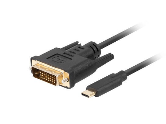 Lanberg, Kabel USB-C(m)->DVI-D(24+1)(m) 1m, czarny Lanberg