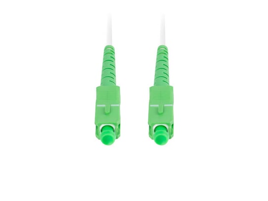 Lanberg, Patchcord światłowodowy SM SC/APC-SC/APC Simplex 3.0mm LSZH G657B3 5m, biały Lanberg