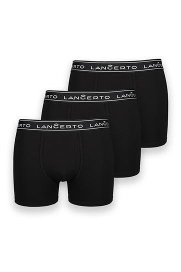 Lancerto, Zestaw 3 bokserek, czarne, rozmiar L Lancerto