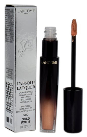 Lancome, L'Absolu Lacquer Buildable Shine & Color, błyszczyk do ust 500 Gold For It, 8 ml Lancome