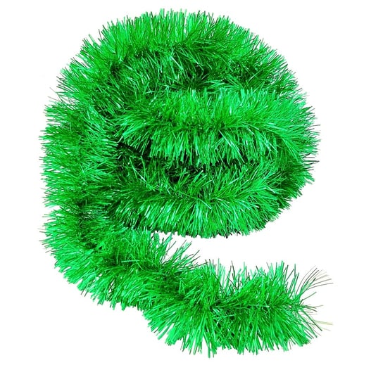 Łańcuch choinkowy gęsty długi 6 m 10 cm zielony błyszczący Inna marka
