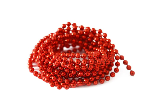 Łańcuch perełki 6mm czerwony Arpex