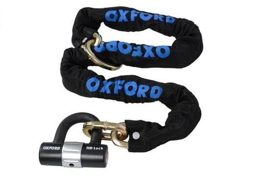 Łańcuch z zapięciem OXFORD Chain8 kolor czarny 1m x ogniwo łańcucha 8mm Oxford