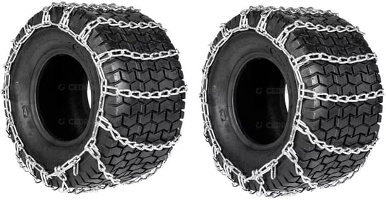 Łańcuchy Śniegowe Na Koła 18" Do Traktorka 18X9.50X8 Kosiarka Łańcuch Śniegowy Cedrus Acc0088 Komplet 2Szt. - Cedrus