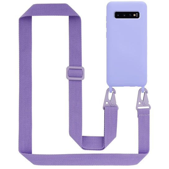 Łańcuszek Etui Do Samsung Galaxy S10 4G Pokrowiec w LIQUID JASNY FIOLET Silicone TPU Obudowa Ochronny Cadorabo Cadorabo