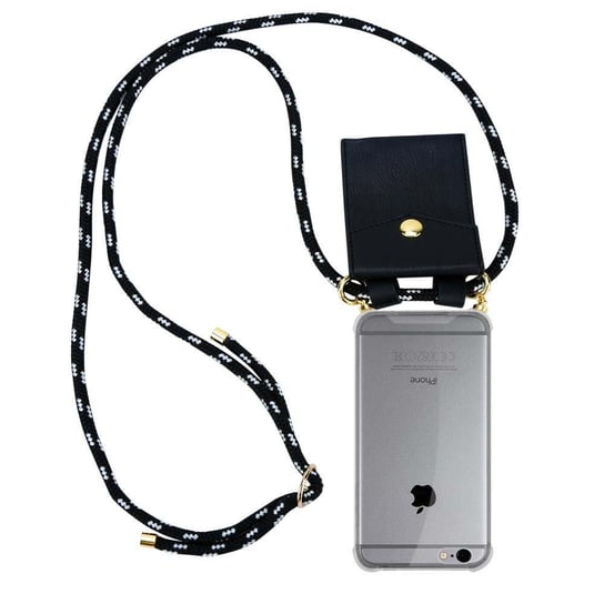 Łańcuszek Pokrowiec Do Apple iPhone 6 / 6S w CZARNE SREBRO Etui Obudowa Case Cover Ochronny Cadorabo Cadorabo