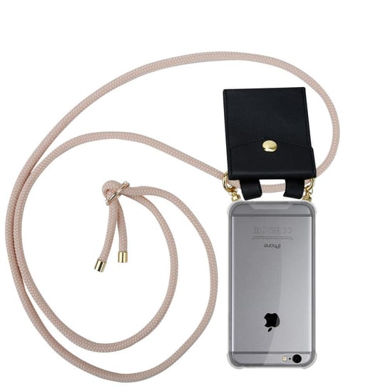 Łańcuszek Pokrowiec Do Apple iPhone 6 / 6S w PERŁOWE RÓŻOWE ZŁOTO Etui Obudowa Case Cover Ochronny Cadorabo Cadorabo