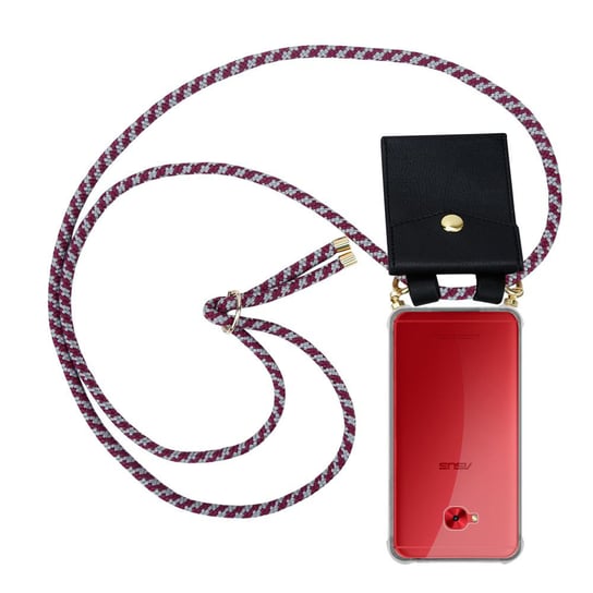 Łańcuszek Pokrowiec Do Asus ZenFone 4 Selfie PRO w Czerwono Biały Etui Obudowa Case Cover Ochronny Cadorabo Cadorabo