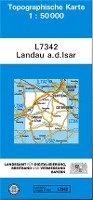 Landau an der Isar 1 : 50 000 Landesamt Fur Digitalisierung Breitband Und Vermessung Bayern