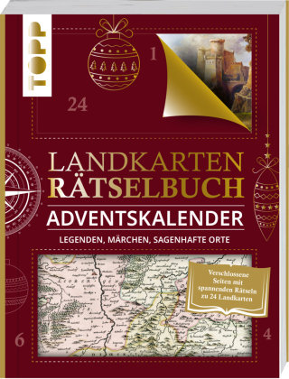 Landkarten Rätselbuch Adventskalender. Legenden, Märchen, sagenhafte Orte Frech Verlag Gmbh