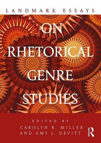 Landmark Essays on Rhetorical Genre Studies Opracowanie zbiorowe