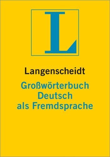 Langenscheidt Grssworterbuch Deutsch als Fremdsprache Opracowanie zbiorowe