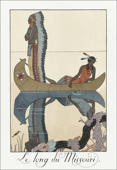 Langs de Missouri, George Barbier - plakat 50x70 cm Galeria Plakatu