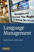 Language Management Spolsky Bernard