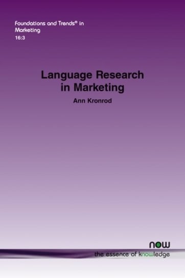 Language Research in Marketing now publishers Inc