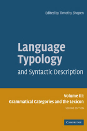 Language Typology and Syntactic Description Shopen Timothy