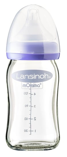 Lansinoh, Butelka szklana ze smoczkiem, NaturalWave, 160 ml Lansinoh
