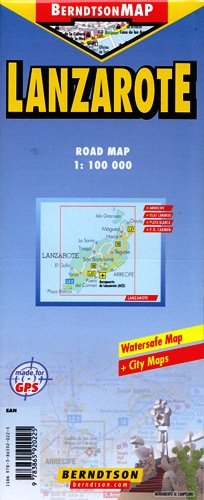 Lanzarote. Mapa 1:100 000 Berndtson & Berndtson
