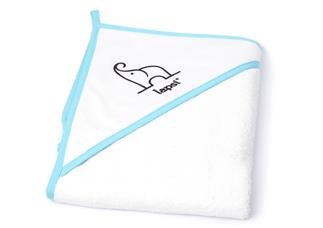 Lapsi Okrycie Kąpielowe Ręcznik Z Kapturem Dla Dzieci 100Cm Niebieski Lapsi