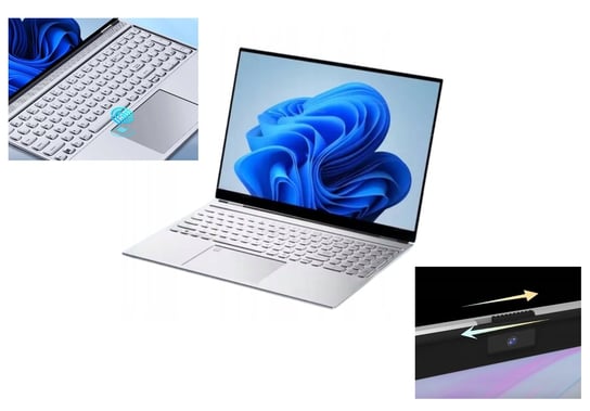 laptop biz-tech 16” 2,5K Intel 16/256GB linie-papilarne podświetlana-klawiatura win-11 120Hz /biz-tech Inna marka