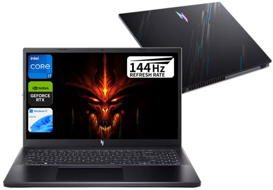 LAPTOP GAMNGOWY Acer Nitro V15 i7 16/512GB SSD RTX4060 15.6' FHD 144Hz W11 Acer