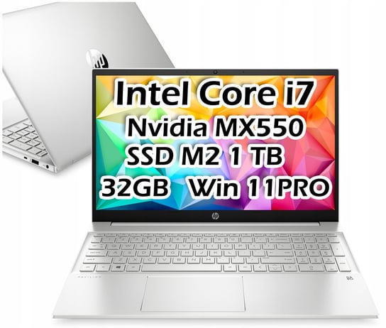 Laptop HP 15 i7-12 FHD 15.6 32 GB SSD 1 TB W11 Pro HP